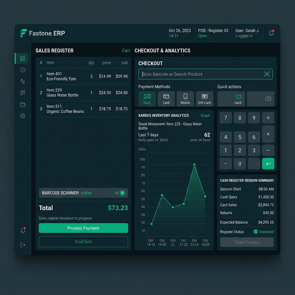 Fastone ERP Mockup